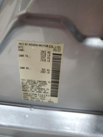 2022 NISSAN ALTIMA SR 1N4BL4CV9NN356283