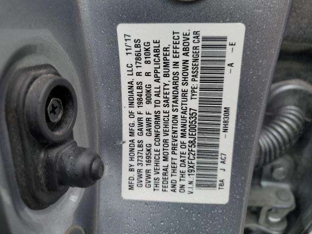2018 HONDA CIVIC LX - 19XFC2F58JE005357