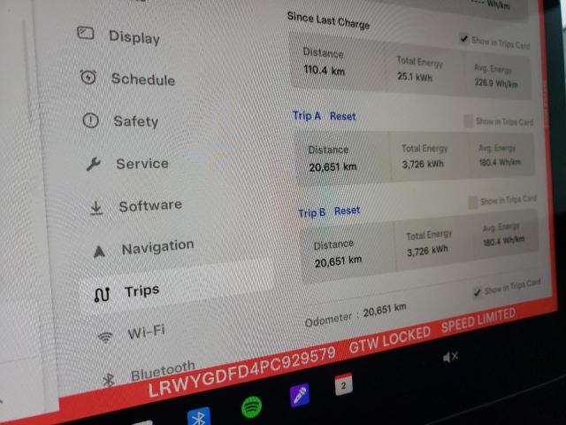 2023 TESLA MODEL Y - LRWYGDFD4PC929579