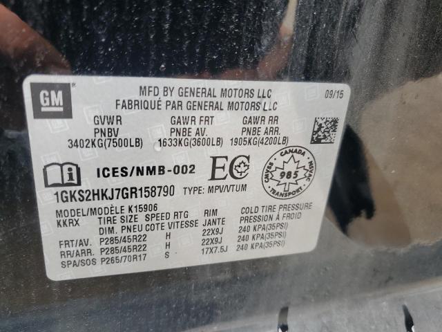 2016 GMC YUKON XL D 1GKS2HKJ7GR158790
