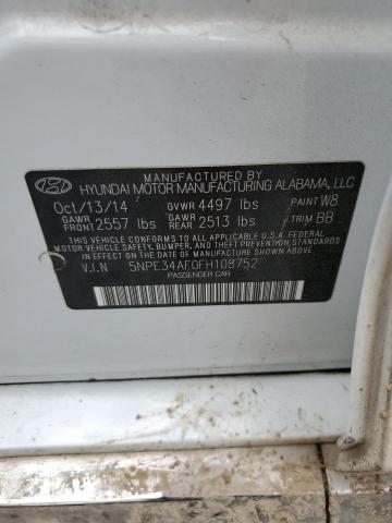 2015 HYUNDAI SONATA SPO 5NPE34AF0FH108752