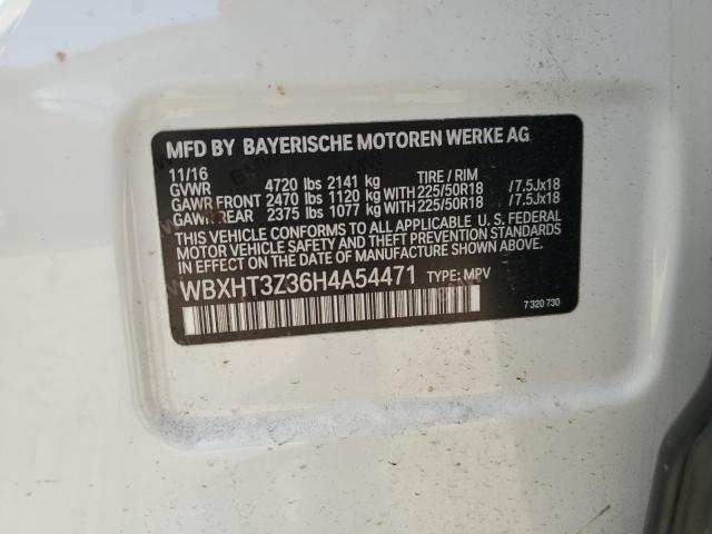 2017 BMW X1 XDRIVE2 - WBXHT3Z36H4A54471