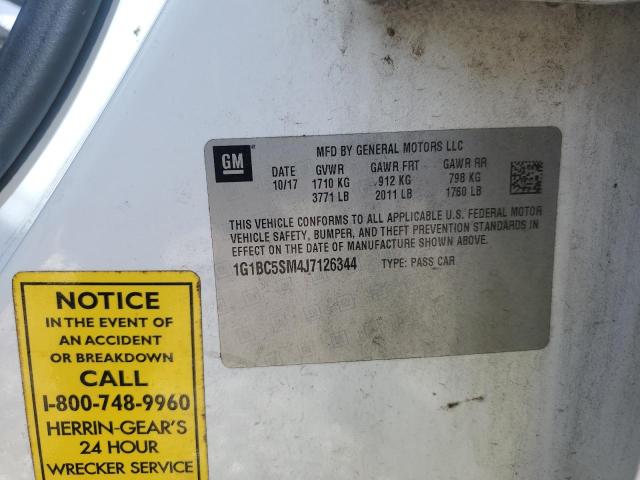 2018 CHEVROLET CRUZE LS 1G1BC5SM4J7126344