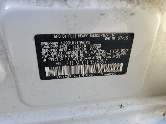 2015 SUBARU IMPREZA SP JF1GPAT61F8315857