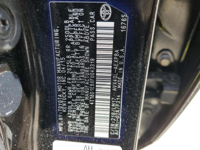 2015 TOYOTA AVALON HYB 4T1BD1EBXFU043318