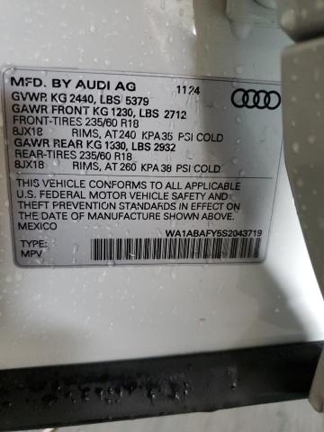 2025 AUDI Q5 PREMIUM - WA1ABAFY5S2043719