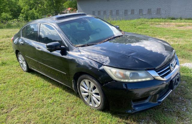 HONDA ACCORD EXL 2013 black sedan 4d gas 1HGCR3F8XDA025572 photo #1