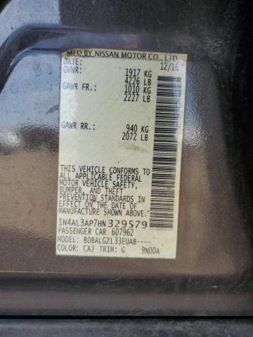 2017 NISSAN ALTIMA 2.5 - 1N4AL3AP7HN329579