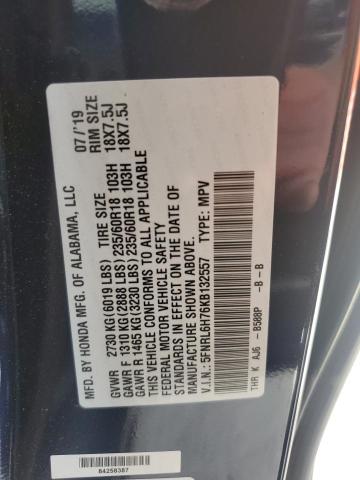2019 HONDA ODYSSEY EX 5FNRL6H76KB132557