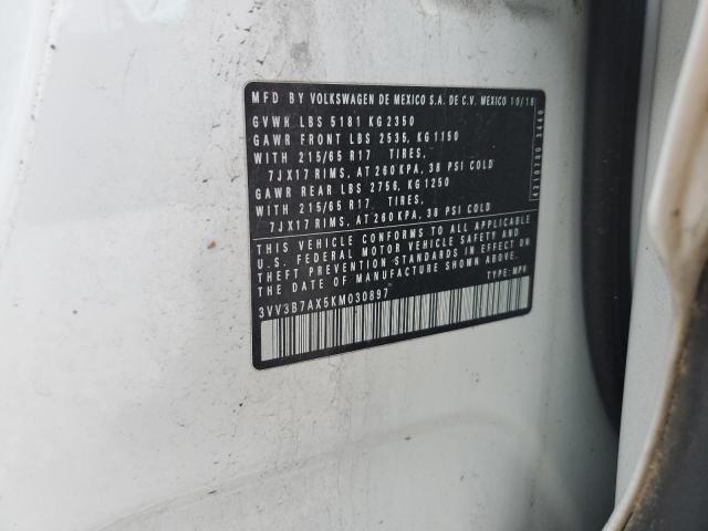 2019 VOLKSWAGEN TIGUAN SE - 3VV3B7AX5KM030897