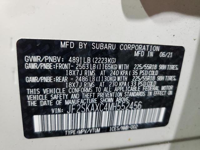 2021 SUBARU FORESTER T JF2SKAXC4MH552456
