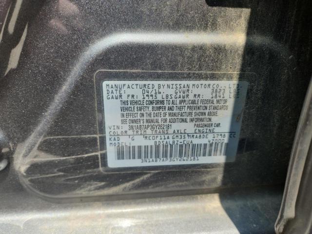 2016 NISSAN SENTRA S - 3N1AB7AP3GY262181