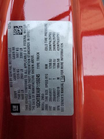 2015 CHEVROLET COLORADO L - 1GCHTBEA8F1159245
