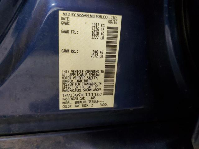 2017 NISSAN ALTIMA 2.5 - 1N4AL3AP7HC111167