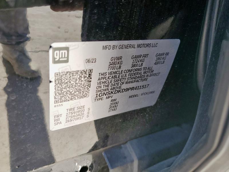 2023 CHEVROLET SUBURBAN K 1GNSKDKD9PR411517