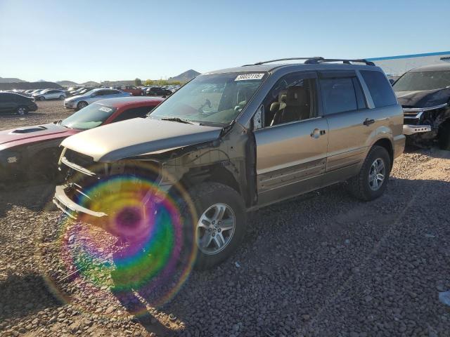 HONDA PILOT EXL 2005 tan  gas 5FNYF18525B064752 photo #1