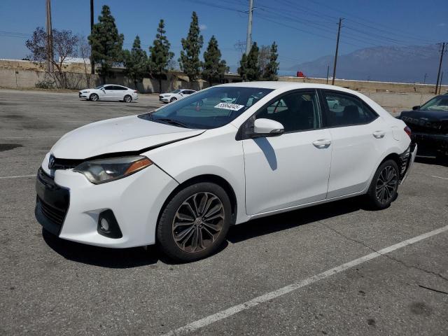 TOYOTA COROLLA L 2014 white  gas 5YFBURHE3EP019415 photo #1