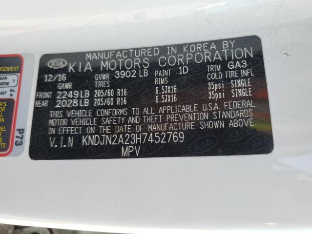 2017 KIA SOUL - KNDJN2A23H7452769