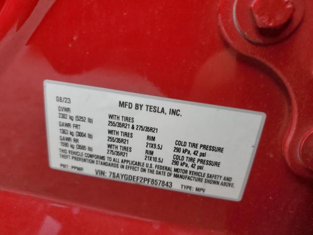 2023 TESLA MODEL Y - 7SAYGDEF2PF857843