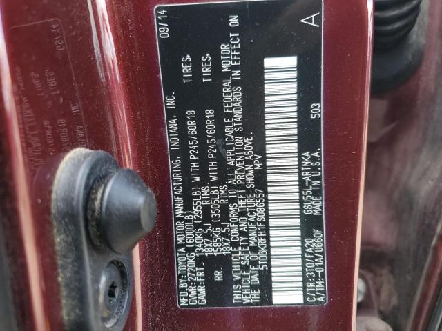 2015 TOYOTA HIGHLANDER - 5TDBKRFH1FS086557