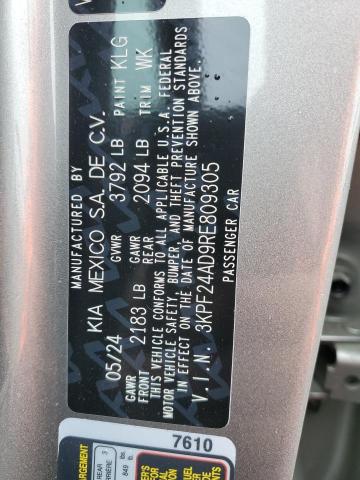 2024 KIA FORTE LX - 3KPF24AD9RE809305