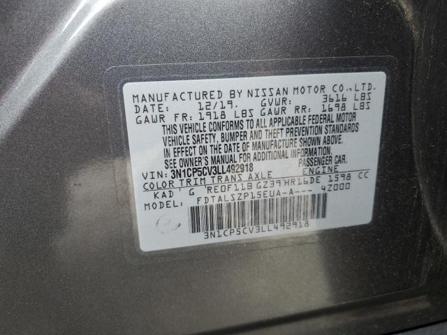 2020 NISSAN KICKS SV 3N1CP5CV3LL492918