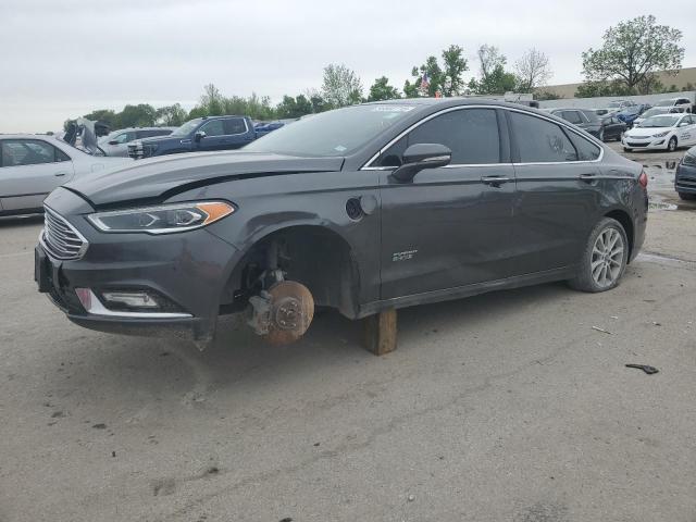 FORD FUSION SE 2017 gray sedan 4d hybrid engine 3FA6P0PUXHR274418 photo #1