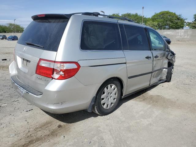 HONDA ODYSSEY LX 2005 silver  gas 5FNRL38205B025351 photo #4