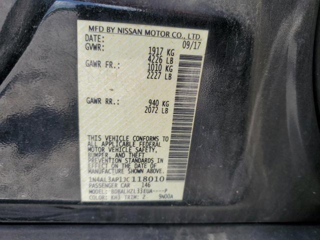 2018 NISSAN ALTIMA 2.5 - 1N4AL3AP1JC118010