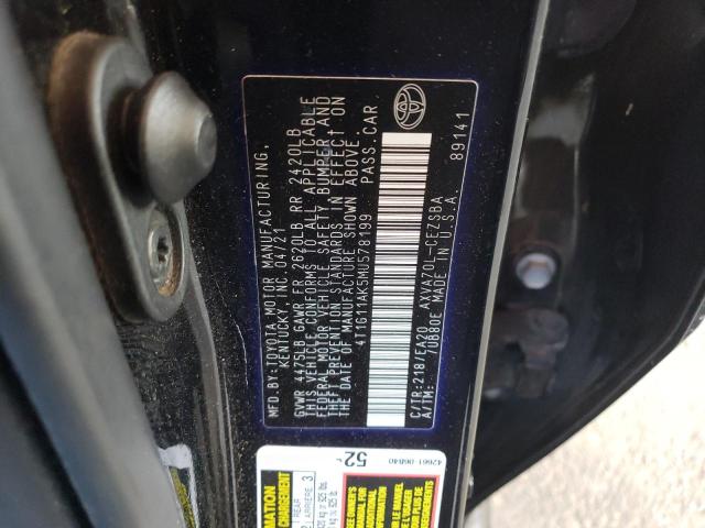 2021 TOYOTA CAMRY SE - 4T1G11AK5MU578199