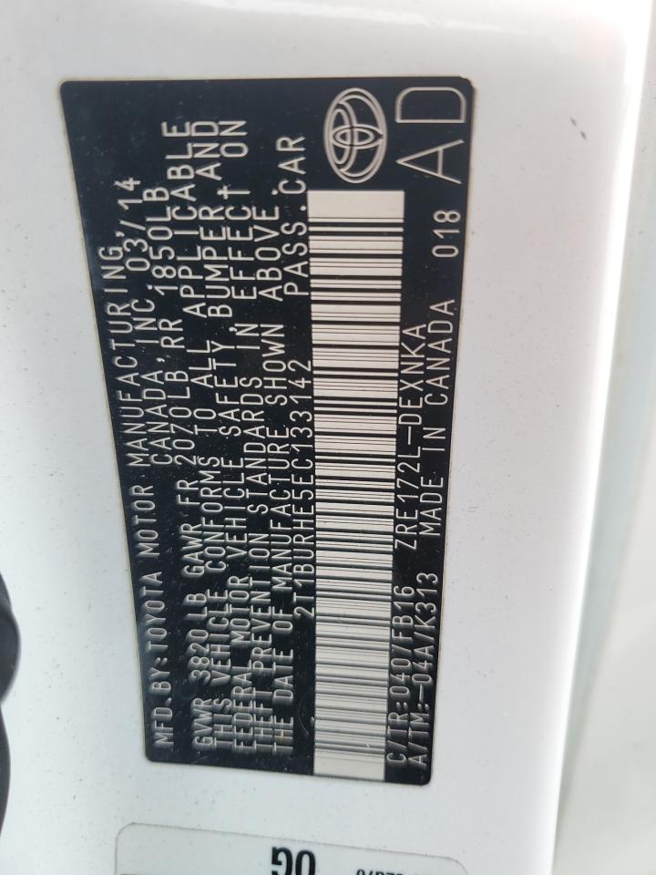 Lot #3152394795 2014 TOYOTA COROLLA L