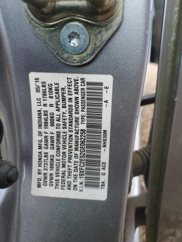 2016 HONDA CIVIC LX - 19XFC2E52GE062258