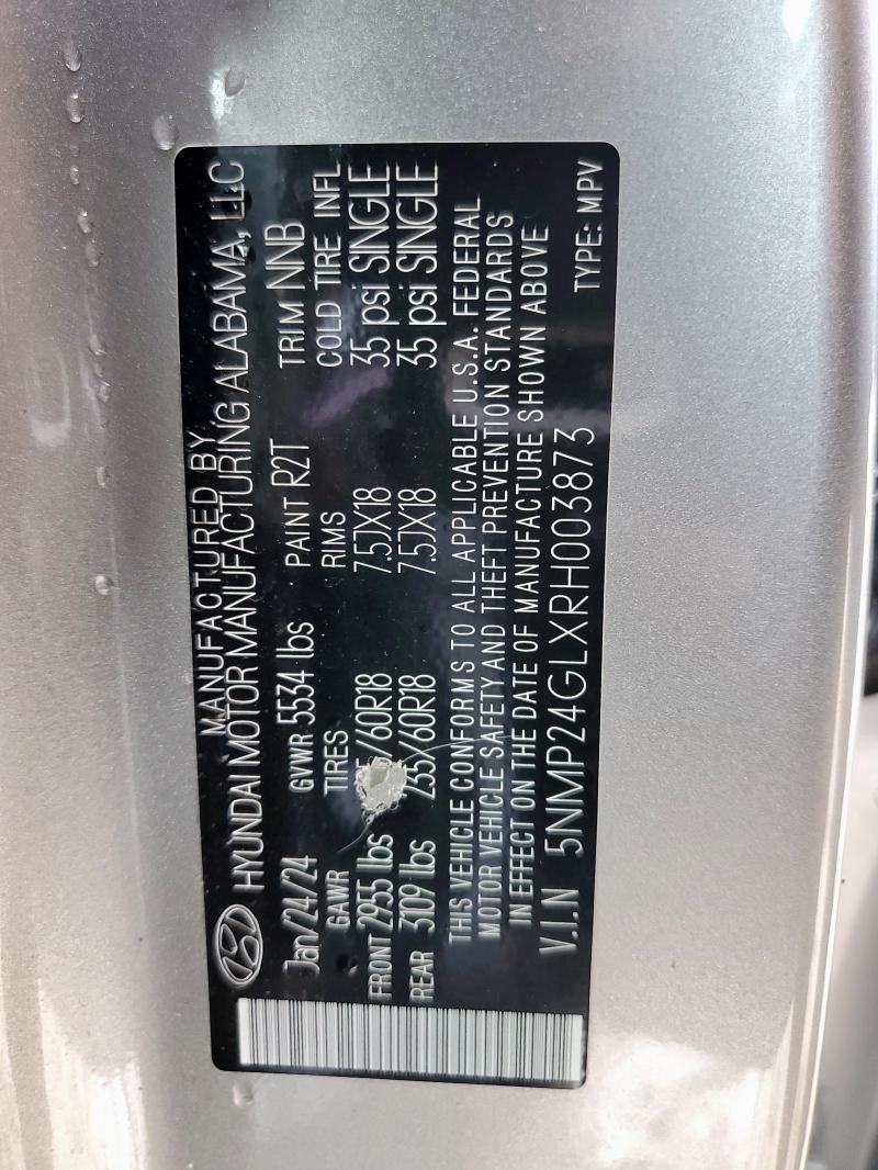 2024 HYUNDAI SANTA FE S - 5NMP24GLXRH003873