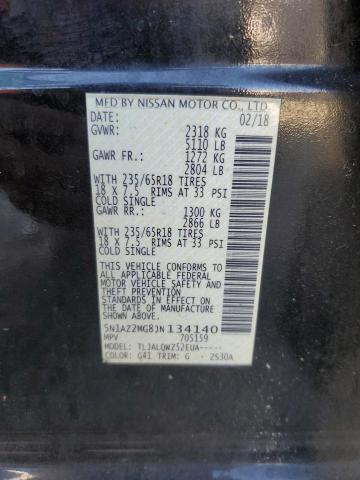 2018 NISSAN MURANO S 5N1AZ2MG8JN134140