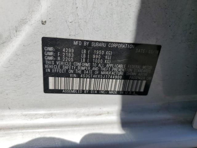 2018 SUBARU IMPREZA SP 4S3GTAK65J1744900