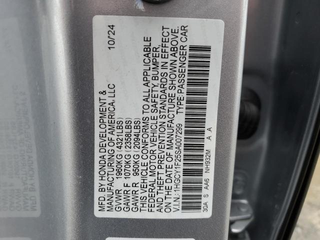 2025 HONDA ACCORD LX - 1HGCY1F25SA007299