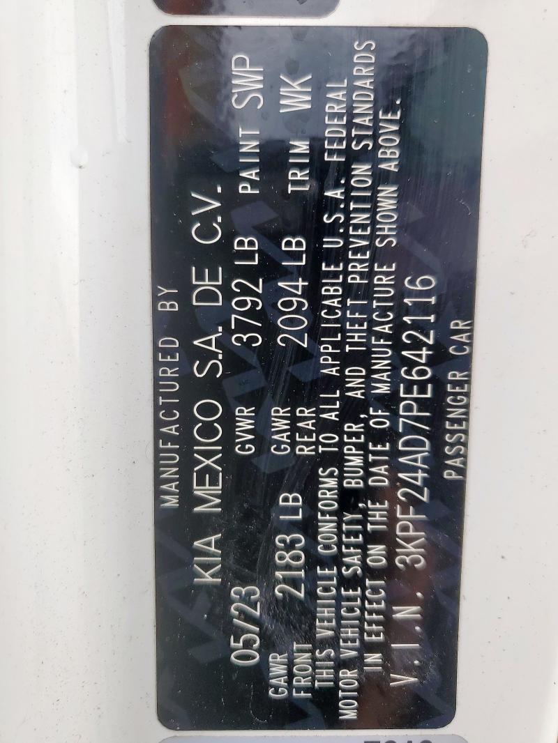 2023 KIA FORTE LX - 3KPF24AD7PE642116
