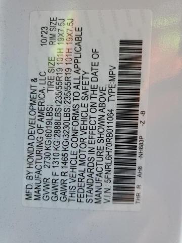 2024 HONDA ODYSSEY SP 5FNRL6H70RB011064
