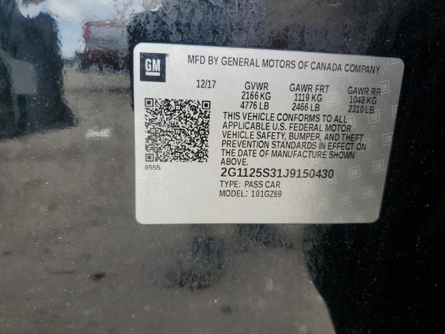 2018 CHEVROLET IMPALA PRE 2G1125S31J9150430