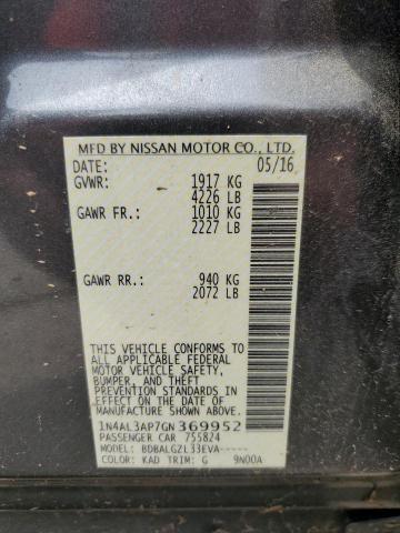 2016 NISSAN ALTIMA 2.5 1N4AL3AP7GN369952