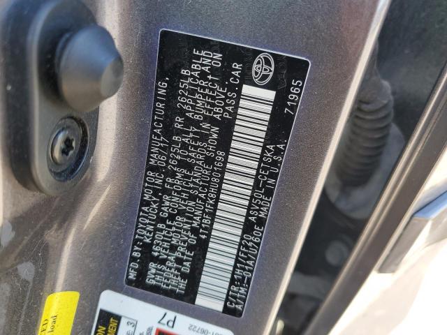 2017 TOYOTA CAMRY LE - 4T1BF1FK8HU801698