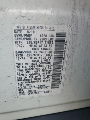 2020 NISSAN ROGUE S - JN8AT2MV2LW115265