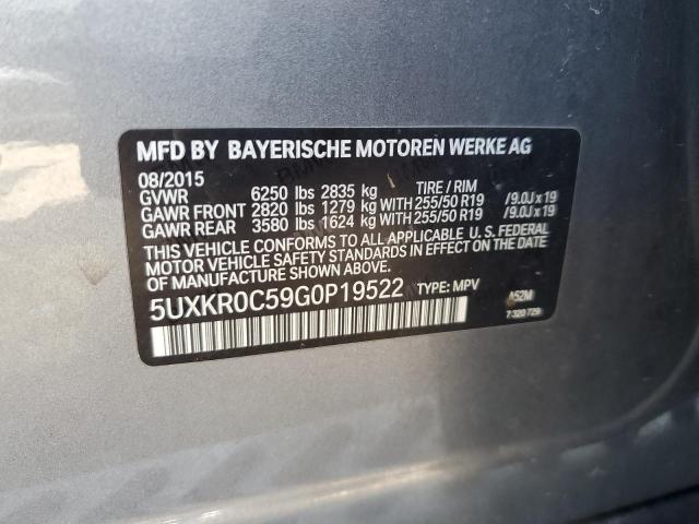 2016 BMW X5 XDRIVE3 - 5UXKR0C59G0P19522