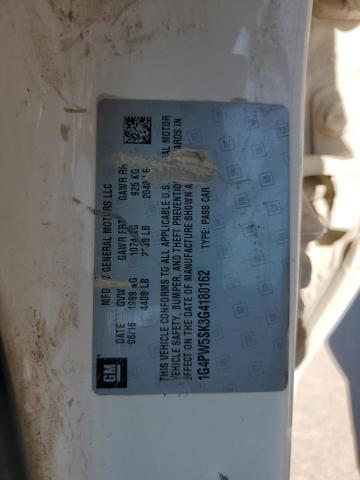 2016 BUICK VERANO SPO 1G4PW5SK3G4180162