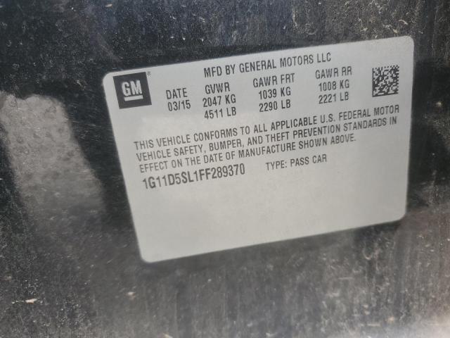 2015 CHEVROLET MALIBU 2LT 1G11D5SL1FF289370