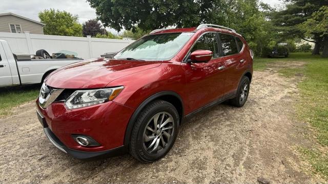 NISSAN ROGUE S 2015 burgundy 4dr spor gas 5N1AT2MV7FC 81370 photo #3