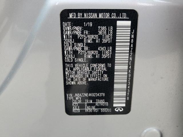 2019 INFINITI QX80 LUXE JN8AZ2NE4K9234378