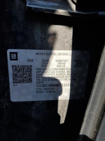 2019 CHEVROLET CRUZE LS - 1G1BC5SM8K7151233