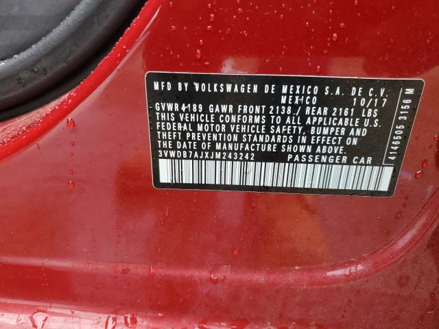 2018 VOLKSWAGEN JETTA SE - 3VWDB7AJXJM243242