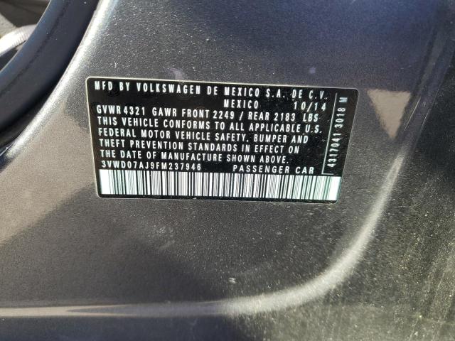 2015 VOLKSWAGEN JETTA SE - 3VWD07AJ9FM237946
